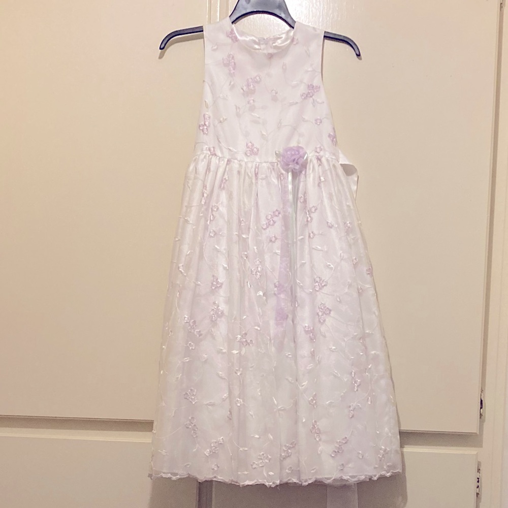 Girls’ vintage flowery embroidered party dress - FINAL PRICE ❕